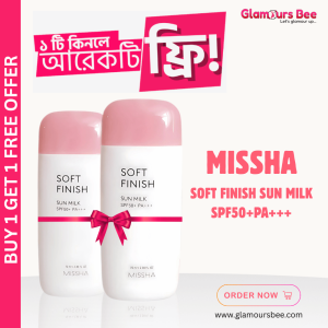 Missha Soft Finish Sun Milk SPF50+ PA+++ 70ml (Buy 1 Get 1 Free Offer)